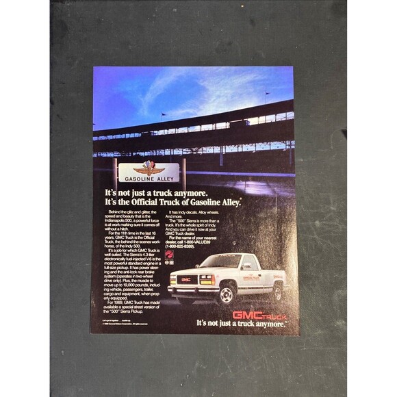 GMC 500 Sierra Pickup Truck "It's not Just a Truck Anymore"Vintage Print Ad 1989 - Picture 3 of 3